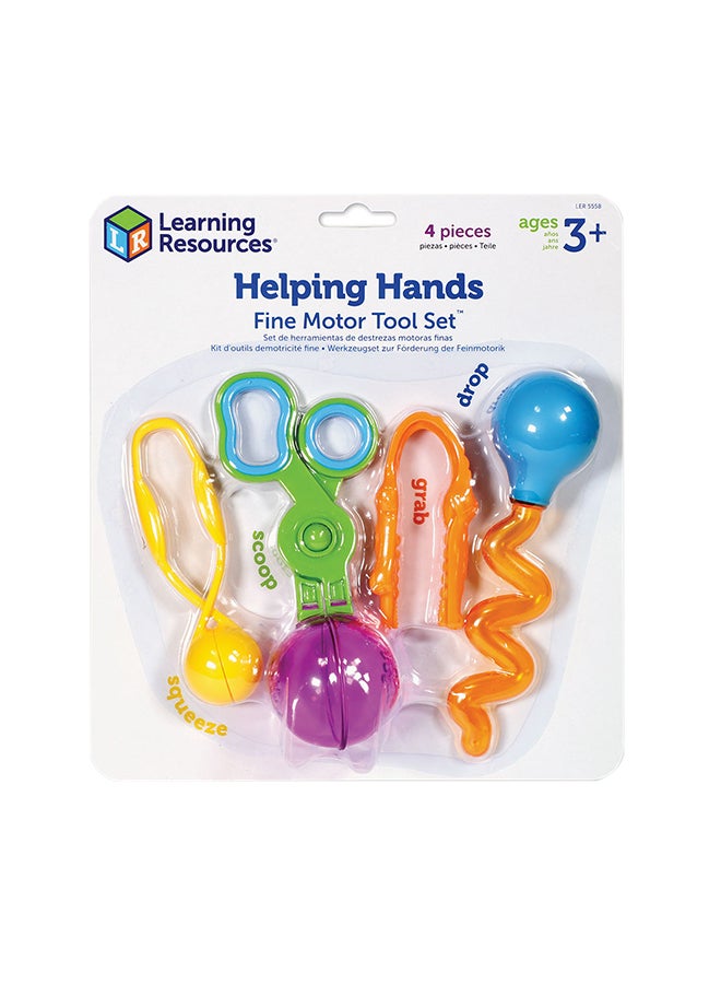 4-Piece Helping Hands Fine Motor Tool Set