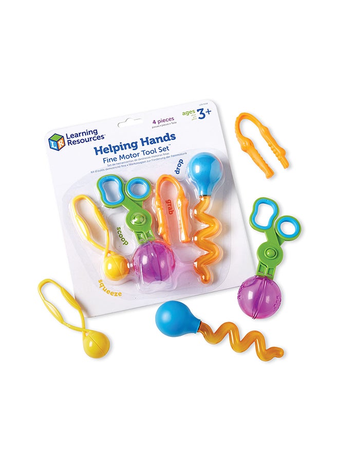 4-Piece Helping Hands Fine Motor Tool Set