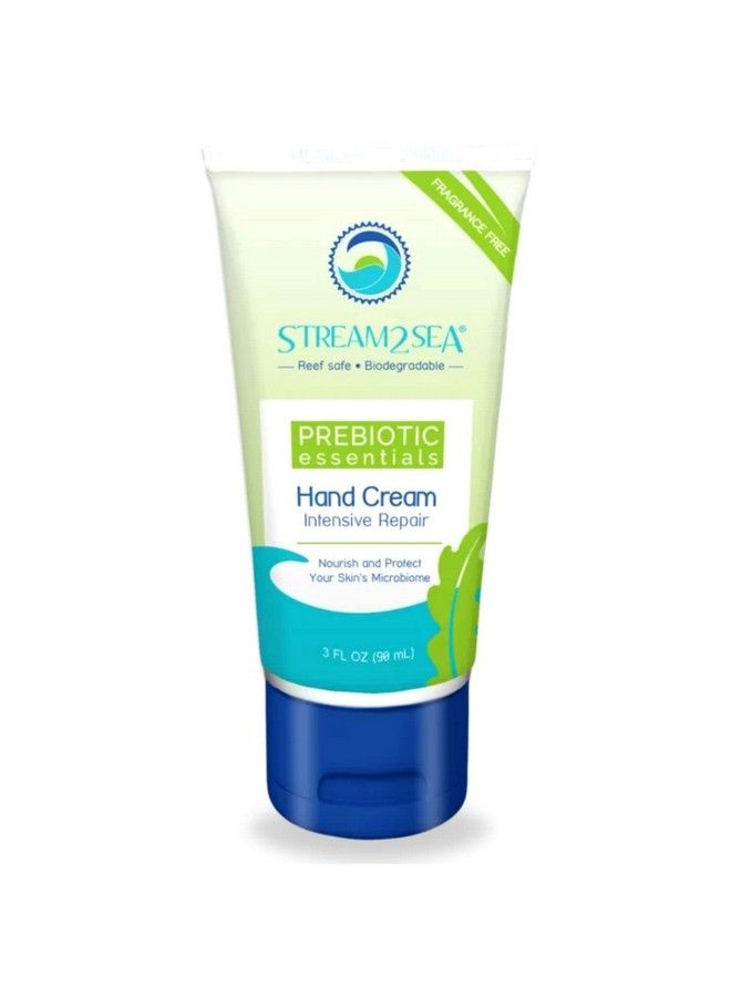 Unscented Intensive Repair Hand Cream Prebiotic Essentials | Antioxidant Rich Reef Safe Natural And Paraben Free Moisturizing Hand Cream | 3 Fl Oz By Stream2Sea