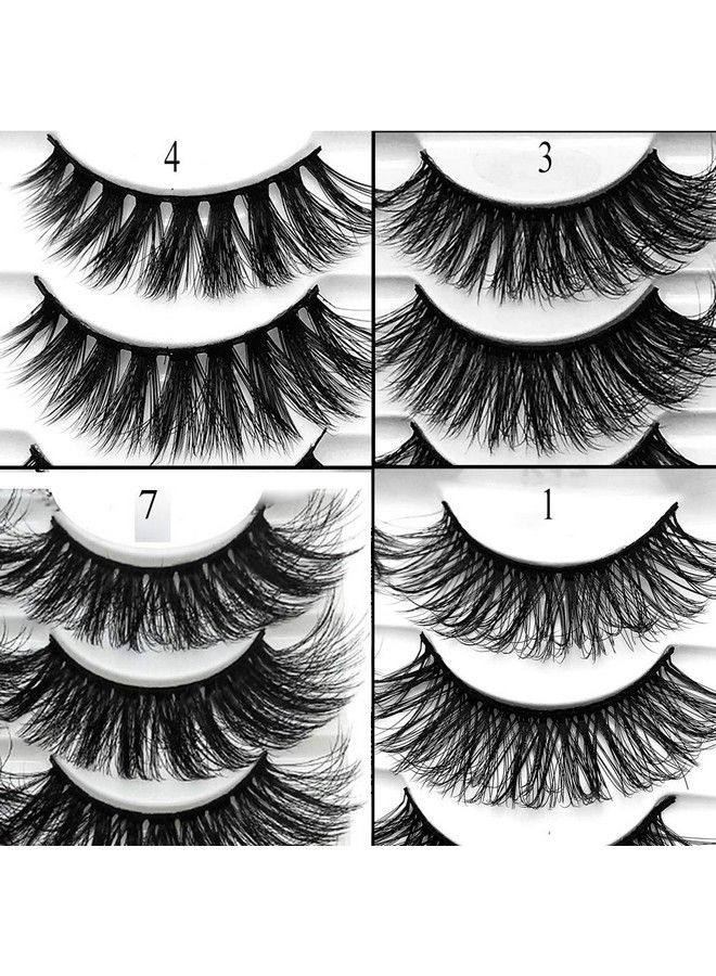 3D Mink Lashes Natural Wispy False Eyelashes 15Mm Fluffy Long Eye Lashes Eye Makeup Tools 5 Pairs Pack(Q1 | 1315Mm)