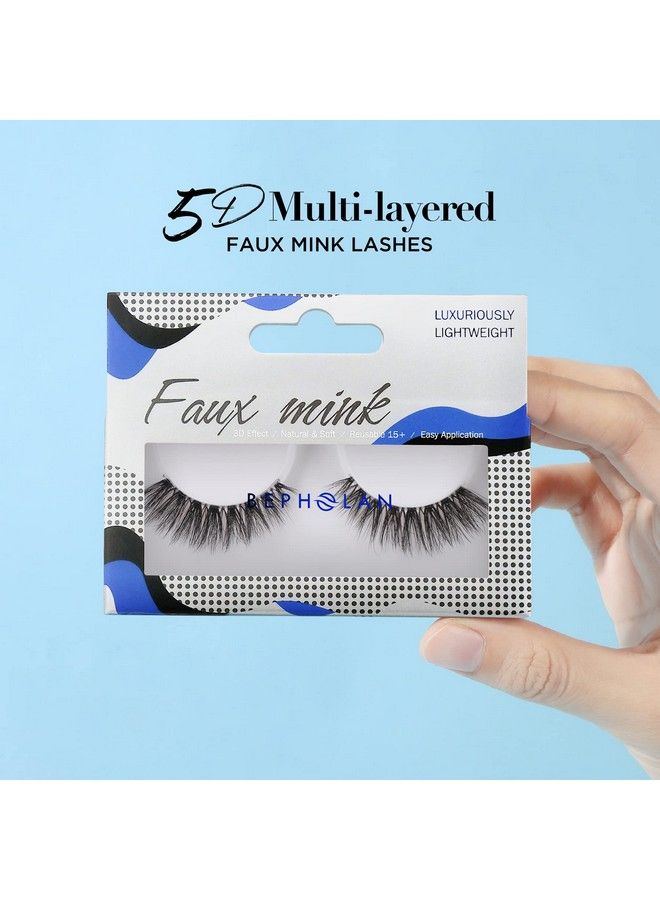 Eyelashes Natural Look False Lashes Bepholan Fake Eyelashes 5D Super Fluffy False Eyelashes Clear Band Wispy Lashes 3Pack Faux Mink Lashesxmz92