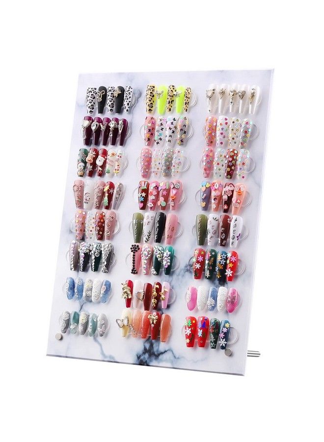 Large Size Nail Art Showing Holder Magnetic Marble Nail Art Detachable Color Card Display Board Acrylic False Tip Display Stand Rack