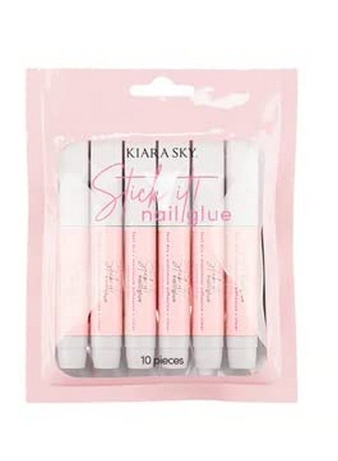 Stick It Nail Glue Super Strong Fast Drying Nail Glue For Acrylic Nails Tips & Press On Long Lasting Acrylic Nail Glue For Manicures 10 Full Size Tubes In Each Pack