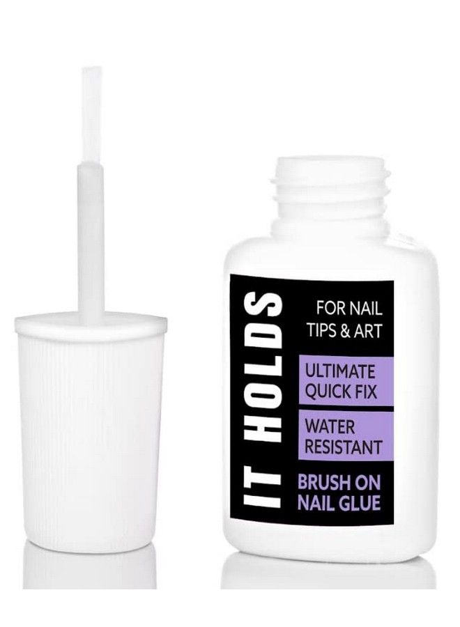 Brush On Nail Glue For Press On Nails Extra Strong Nail Glue For Acrylic Nails Waterproof Nail Glue For Fake Nails Long Lasting Nail Bond Professional Nail Glue For Nail Tips (8Ml) 0.27 Fl Oz