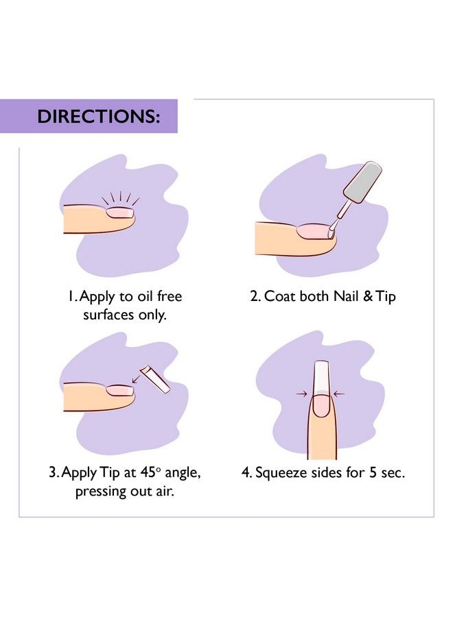Brush On Nail Glue For Press On Nails Extra Strong Nail Glue For Acrylic Nails Waterproof Nail Glue For Fake Nails Long Lasting Nail Bond Professional Nail Glue For Nail Tips (8Ml) 0.27 Fl Oz