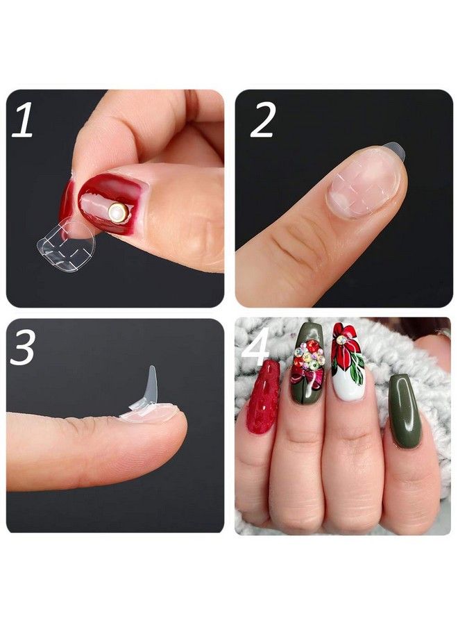 50Sheets Nail Adhesive Tabs 1200Pcs Doubleside Nail Glue Stickers Adhesive Tabs For Press On Nail Sticky Tabs Manicure