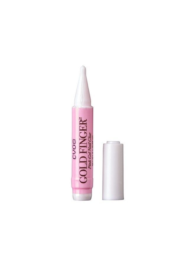Pink Professional Nail Glue For Acrylic Nails Nail Tips Press On Nails (5Pcs) Super Strong Fast Drying Long Lasting Easy To Carry Made In Usa
