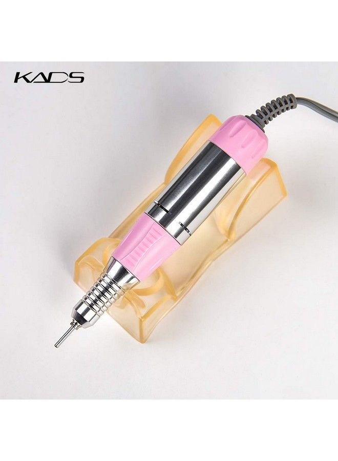 30000Rpm Nail Art Drill Nail Equipment Manicure Tools Pedicure Acrylics Pink Electric Nail Art Drill Finger & Toe Machine Set (Pink)