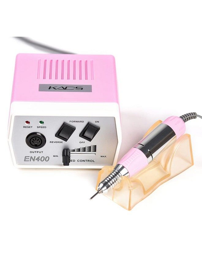 30000Rpm Nail Art Drill Nail Equipment Manicure Tools Pedicure Acrylics Pink Electric Nail Art Drill Finger & Toe Machine Set (Pink)