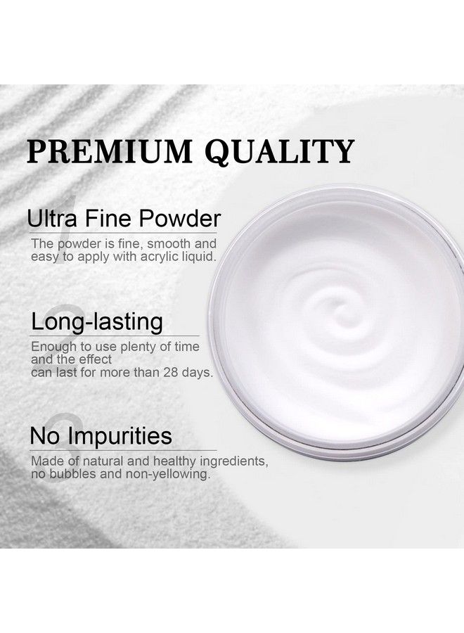 Clear Acrylic Powder 5.29Oz Large Capacity Acrylic Nail Powder Polymer Professional Acrylic Powder For Salon Effect Nail Extension French Manicure Nail Carving