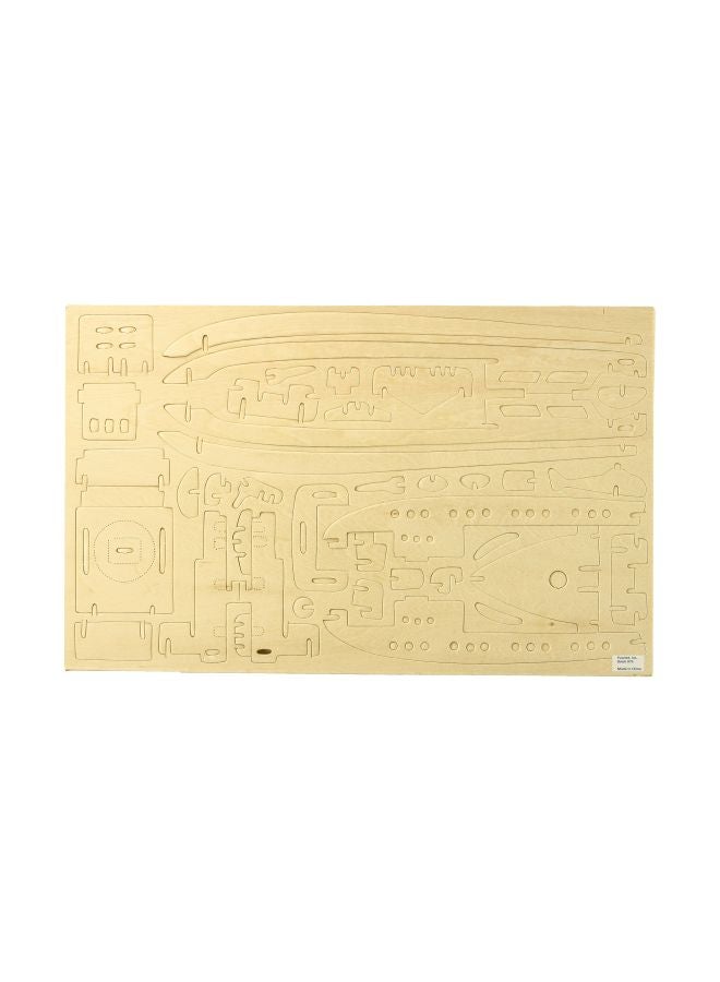 106-Piece 3D Natural Destroyer Wood Puzzle 1409