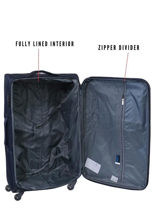 Softside Luggage Set of 3 Black