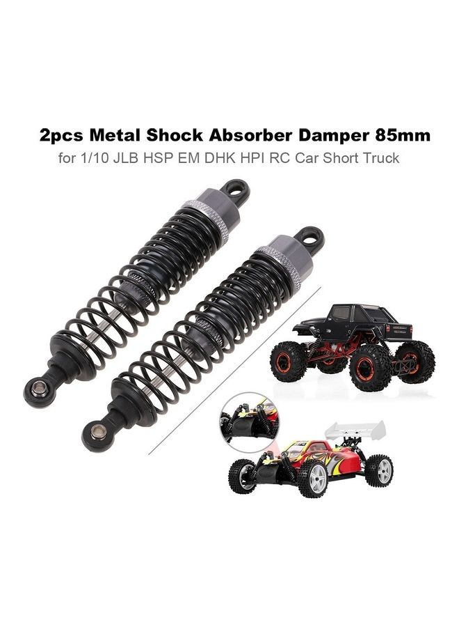 2-Peice RC Car Parts Metal Shock Absorber Damper 85mm