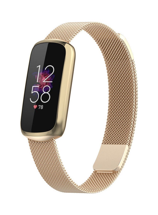 Replacement Milanese Band for Fitbit Luxe Gold