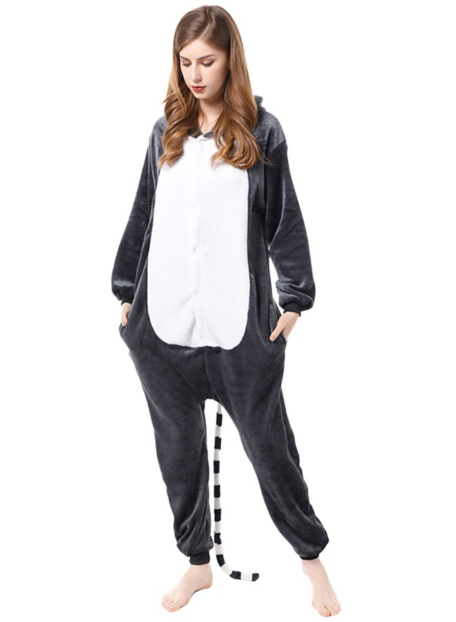 Lemur Onesie Black