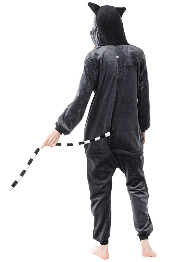 Lemur Onesie Black