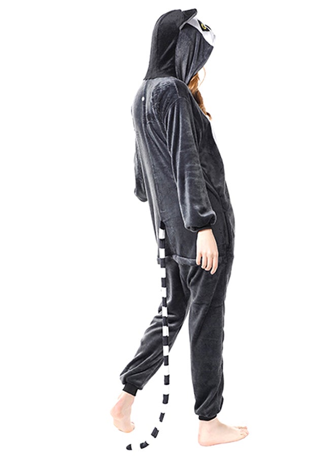 Lemur Onesie Black