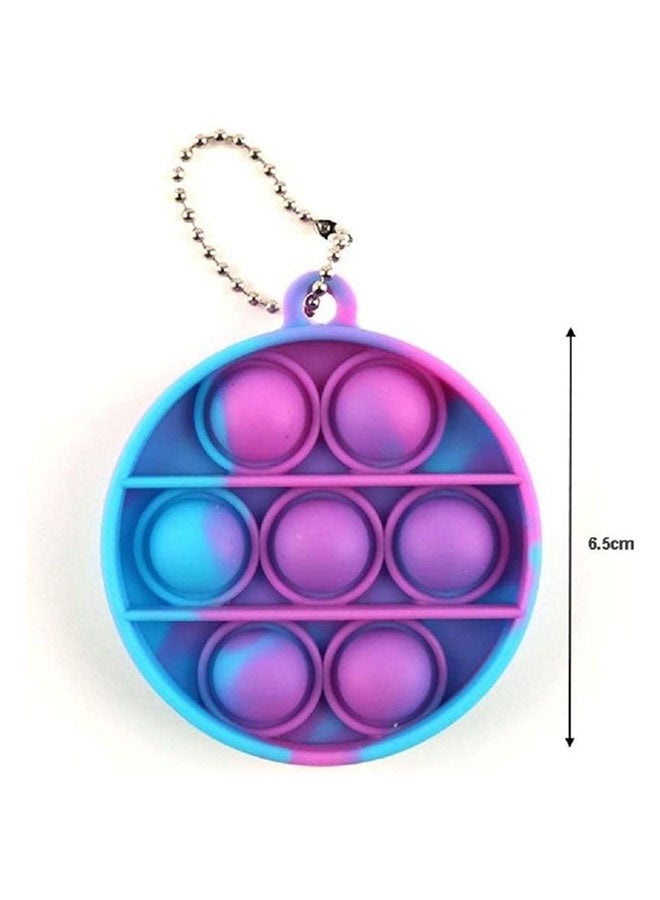 Push Pop Bubble Sensory Stress Relief Non-Toxic And Tasteless Fidget Keychain Toy 6.5cm