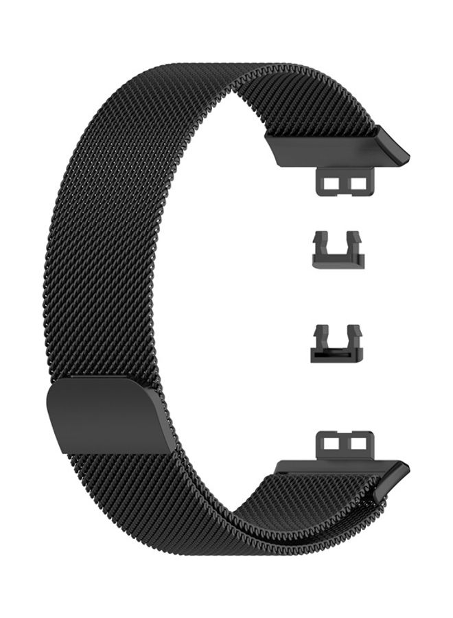 Milanese Replacement Band For Huawei Watch Fit Black