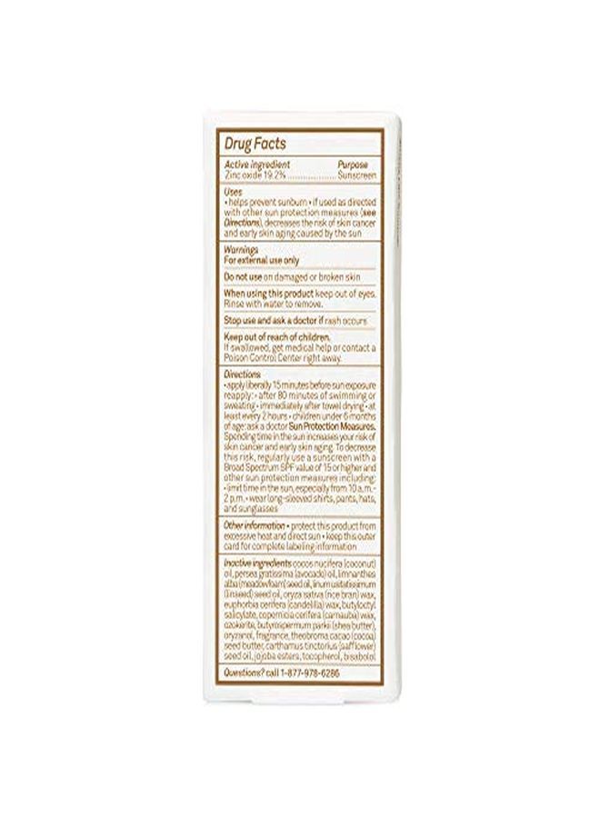 Mineral Spf 50 Sunscreen Face Stick ; Vegan And Reef Friendly (Octinoxate & Oxybenzone Free) Broad Spectrum Natural Sunscreen With Uva/Uvb Protection ; .45 Oz