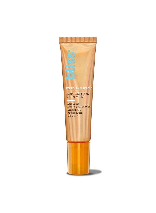 Rest Assured ™ Eye Cream : Dark Circle Reducing & Depuffing Eye Cream : With Vitamin C & Caffeine : Clean : Crueltyfree : Vegan : 05 Oz