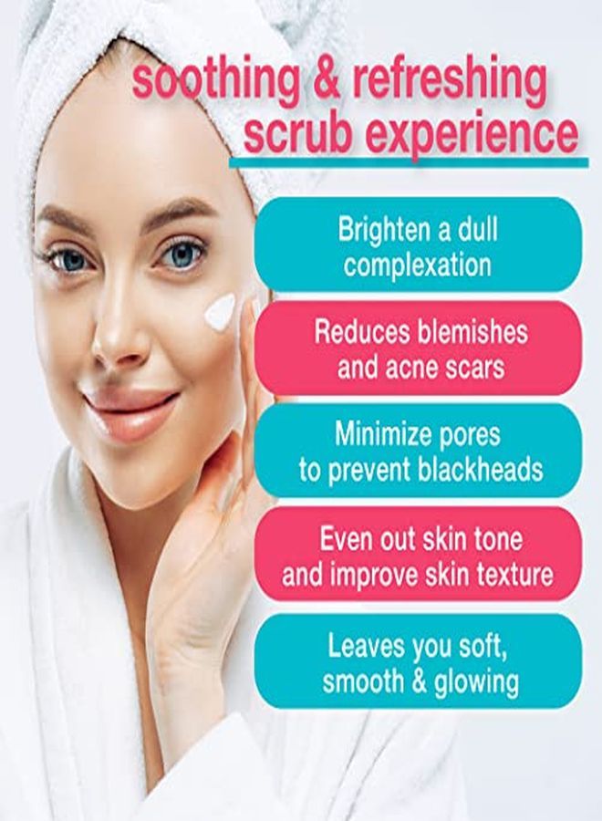 Dermabrasion Facial Scrub And Face Exfoliator - Exfoliating Face Scrub Polish Cream With Dermatologist Crystals For Anti-Aging, Acne Scars, Dullness, Wrinkles, And Pores - Large 4 Ounce Size