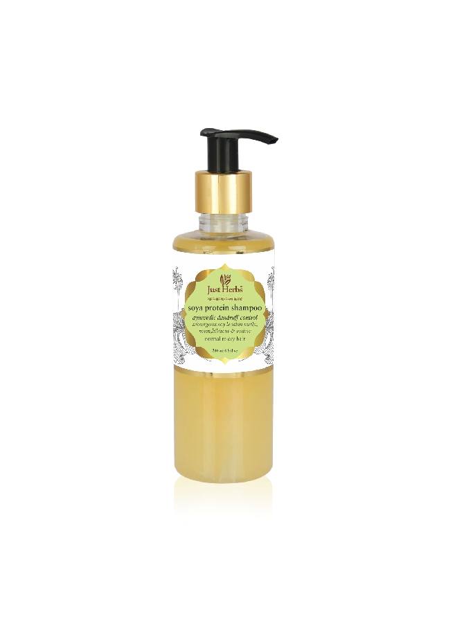 Ayurvedic Antidandruff Soya Protein Shampoo For Men & Women Sls & Paraben Free For Strong & Bouncy Hair 200 Ml