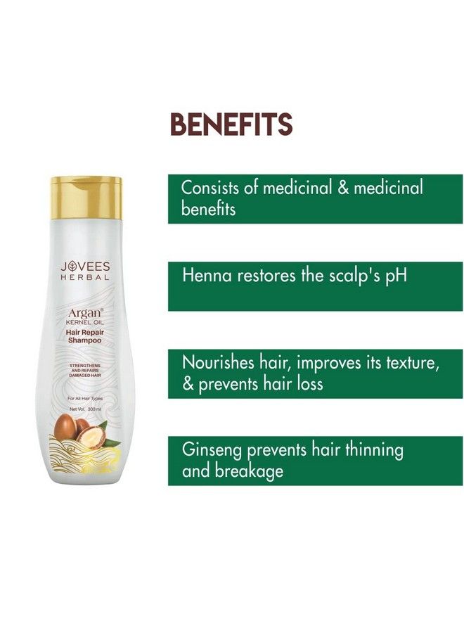 Hair Repair Shampoo Strengthens And Repair Damaged For All Hair Type 300 Ml