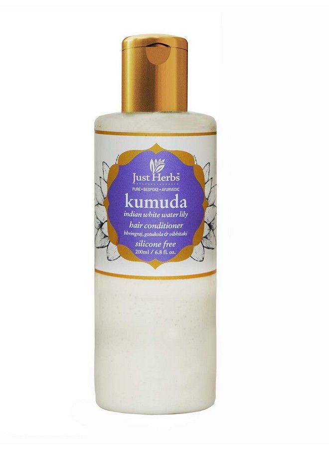 Kumuda Indian White Water Lily Conditioner For All Type Of Hair 200 Ml (Parabens And Sls Free)