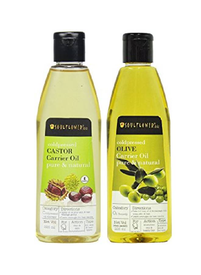 Castor Oil And Olive Oil Combo 225Ml (Pack Of 2)