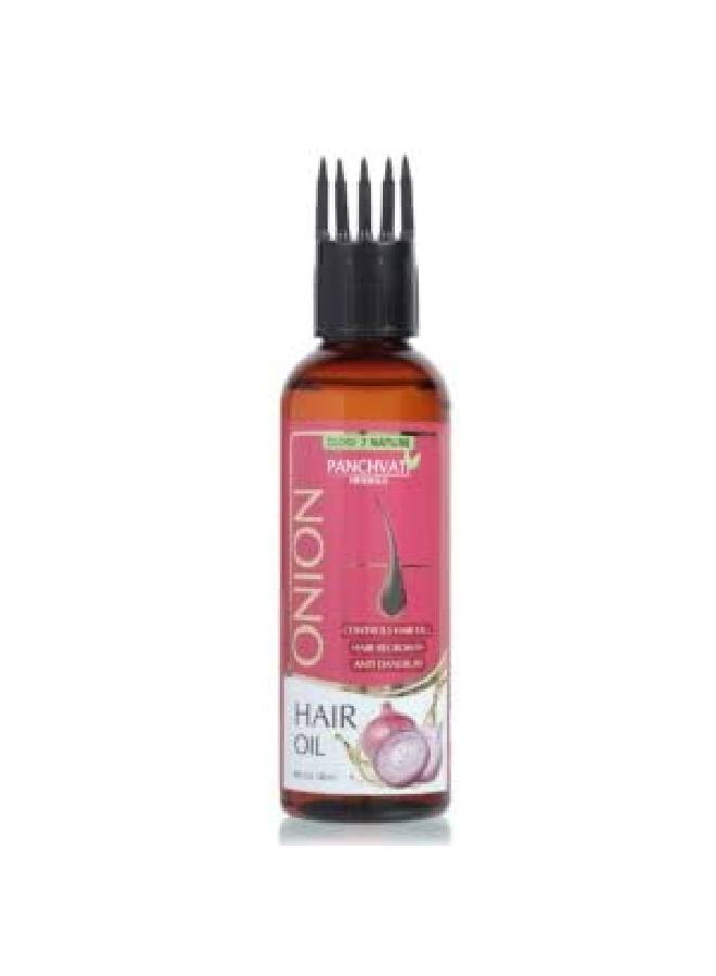 HERBALS ONION OIL WITH COMB APPLICATOR REDUCES HAIR FALL 100ML (PACK OF 2)