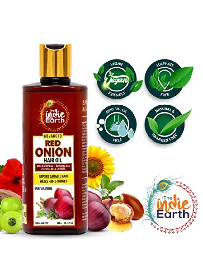 Advanced Red Onion Oil 300ml Repairs Damaged Hair Makes hair Thicker & Stronger