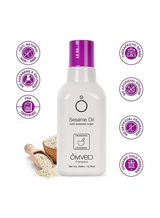 Organic Sesame Virgin Oil Cold Pressed 200 Ml