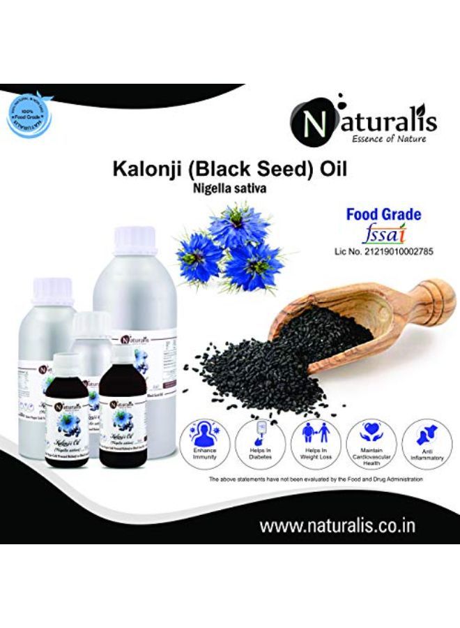 Essence Of Nature Extra Virgin Cold Pressed Kalonji Or Black Seed Oil For Healthy Skin, Hair - 250Ml