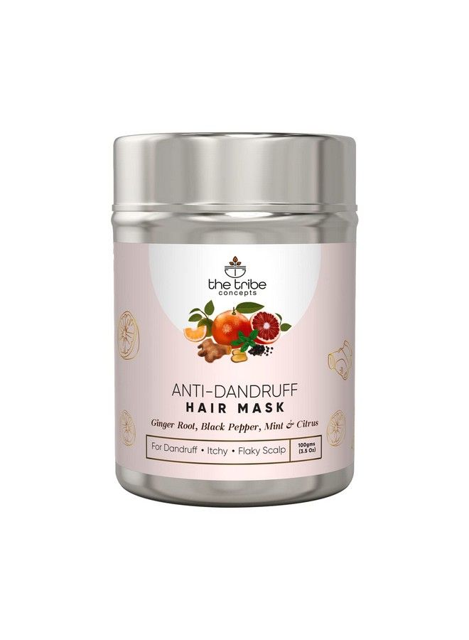 The Tribe Concept Anti Dandruff Hair Mask Effectively Reduces And Gets Rid Of Dandruff Scalp Scrub Detox And Exfoliation 100% Chemical Free & Natural 100 Gm (Tin Packing)