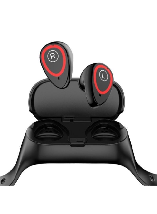 M1 Fitness Tracker Band With Bluetooth Earphone Black
