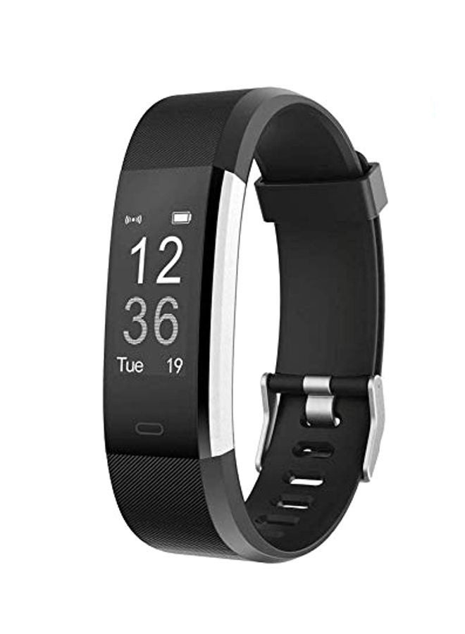 Fitness Tracker Watch With Heart Rate Monitor Black/Silver