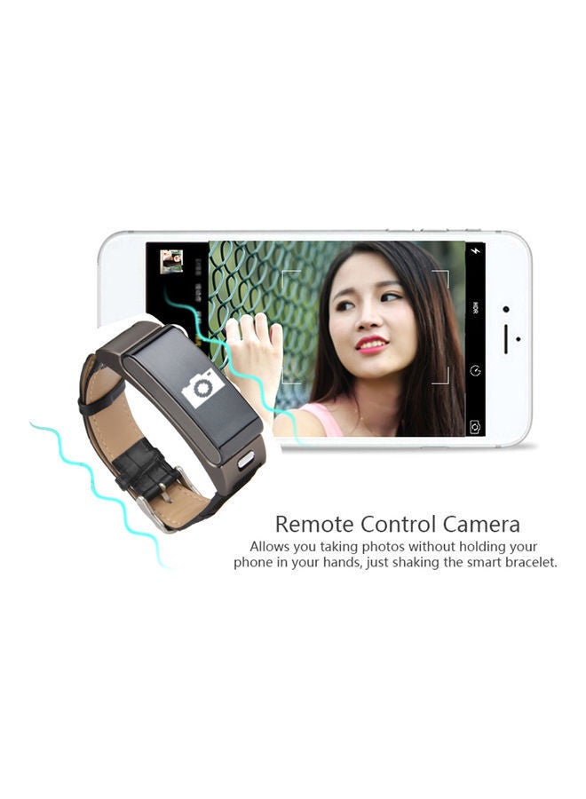 2-in-1 Smart Bracelet Earphone Smartwatch BT Headset 0.73inch OLED Touch Screen Pedometer Calorie Counter Fitness Tracker for iPhone 4S/5/5C/5S IOS Android Smartphones Black