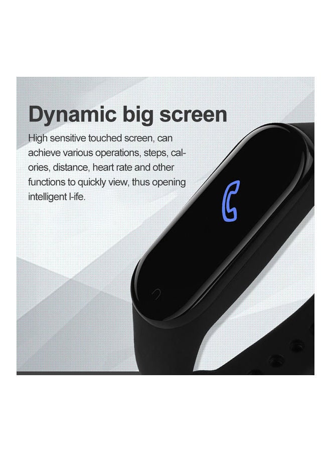 M5 Intelligence Heart Rate Blood-Pressure Detector Waterproof Fitness Wristband Black