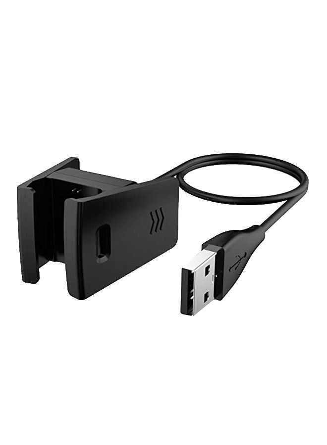 USB Charging Cable Cradle Dock For Fitbit Charge 2 3.28feet Black