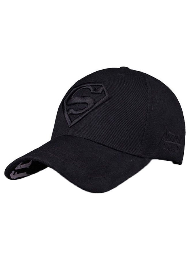 Adjustable Strip Sport Cap Black