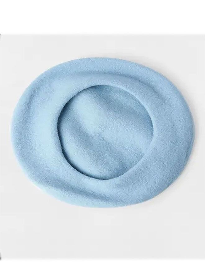 Wool Beret Blue