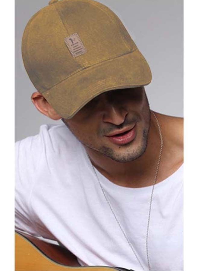 Baseball Snapback Cap Beige