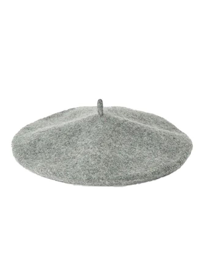 Wool Beret Light Grey