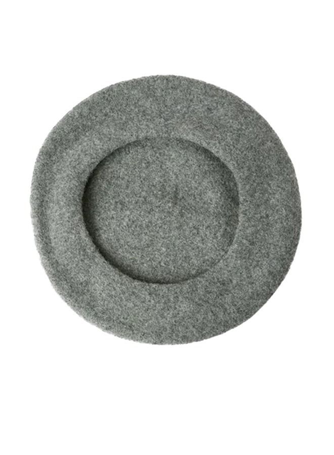 Wool Beret Light Grey