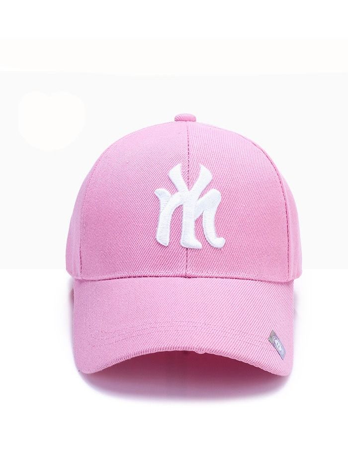 NY Embroidery Hip Hop Snapback Cap Pink