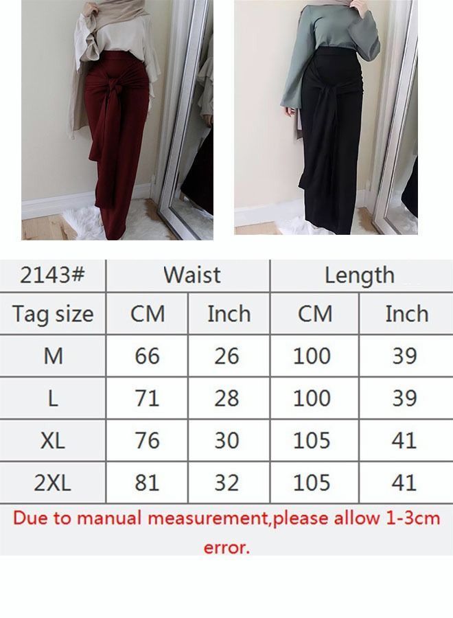 Women's Fashion Lace Up Tight Wrap Hip Skirt Solid Color Elastic Versatile Comfortable Casual High Waist