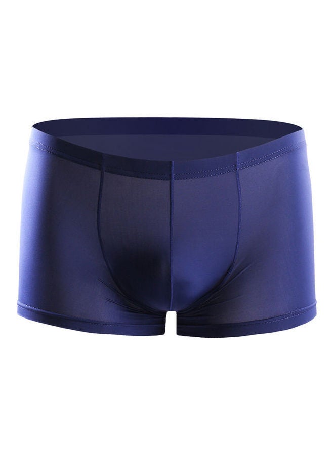 Thin Breathable Bulge Boxers Sapphire Blue