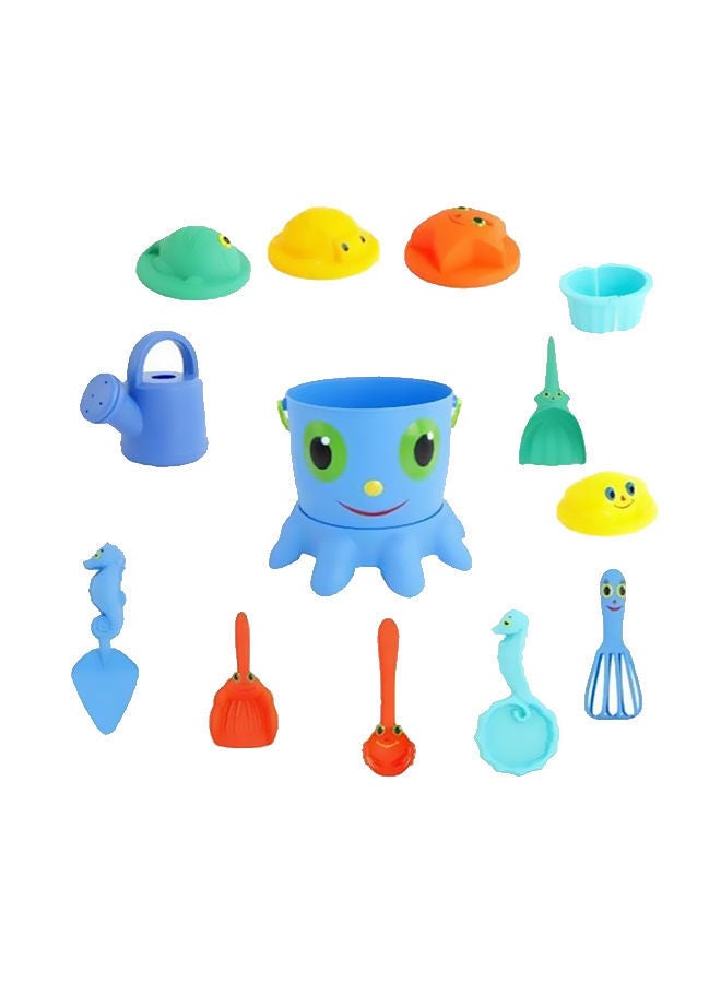 14-Piece Octopus Beach Sand Toy Play Set