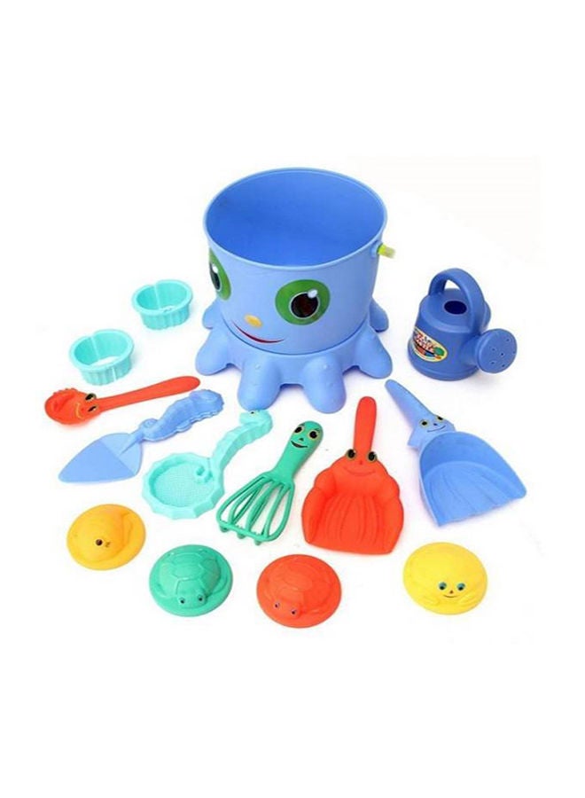 14-Piece Octopus Beach Sand Toy Play Set